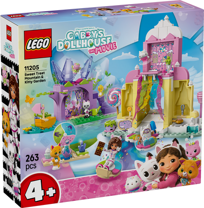 LEGO 11205 GABBY'S DOLL HOUSE THE MOVIE - SWEET TREAT MOUNTAIN  AND KITTY MOUNTAIN - Toyworld Frankston