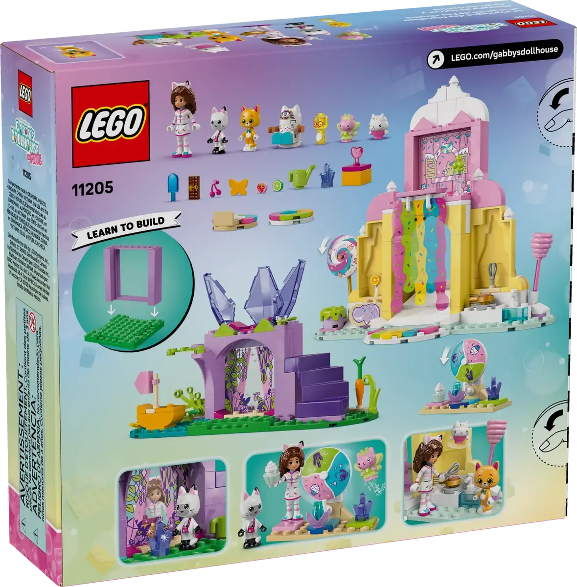 LEGO 11205 GABBY'S DOLL HOUSE THE MOVIE - SWEET TREAT MOUNTAIN  AND KITTY MOUNTAIN - Toyworld Frankston