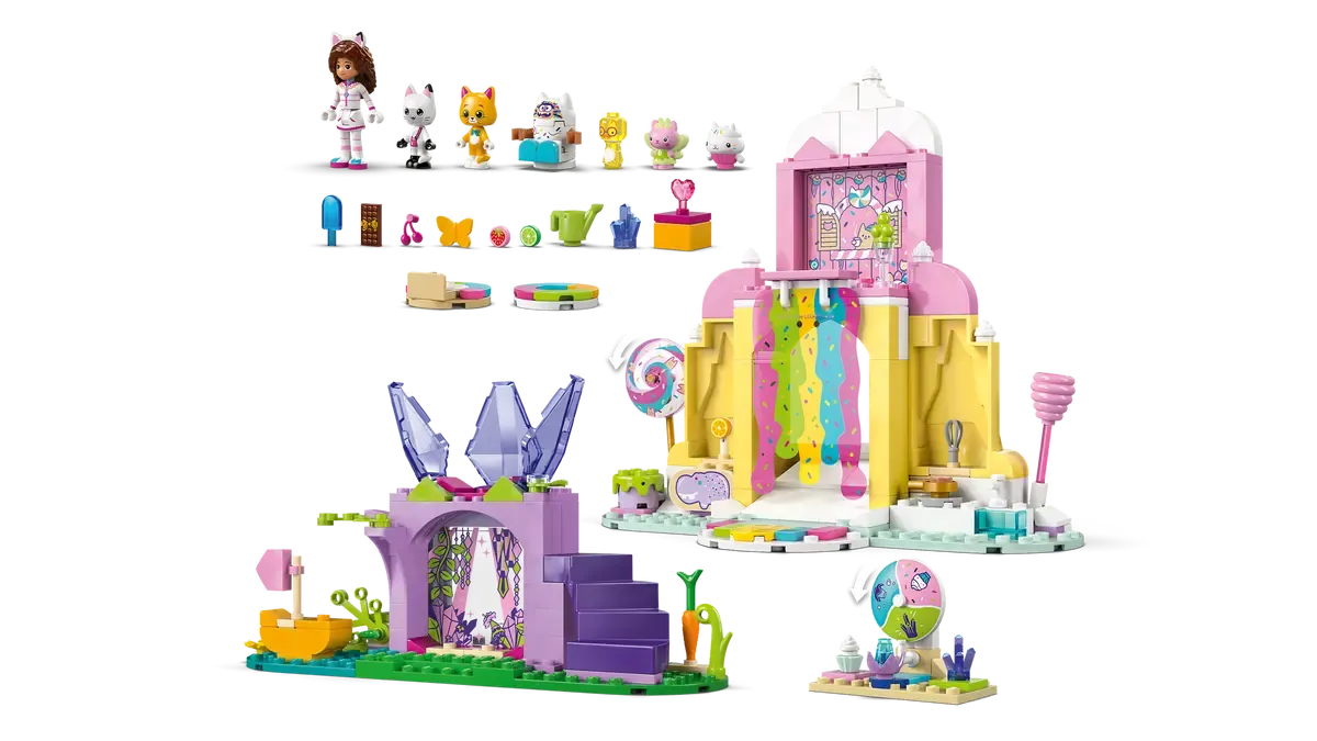 LEGO 11205 GABBY'S DOLL HOUSE THE MOVIE - SWEET TREAT MOUNTAIN  AND KITTY MOUNTAIN - Toyworld Frankston