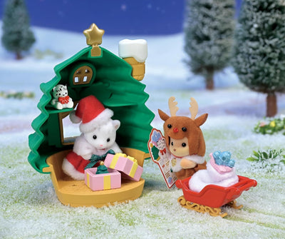 SYLVANIAN FAMILIES - BABY SANTAS CHRISTMAS TREE HOUSE