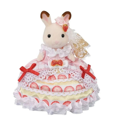SYLVANIAN FAMILIES - FREYAS BIRTHDAY CELEBRATION STRAWBERRY CAKE DRESS - Toyworld Frankston
