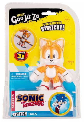 HEROES GOO JIT ZU - SONIC THE HEDGEHOG - STRETCH TAILS - Toyworld Frankston