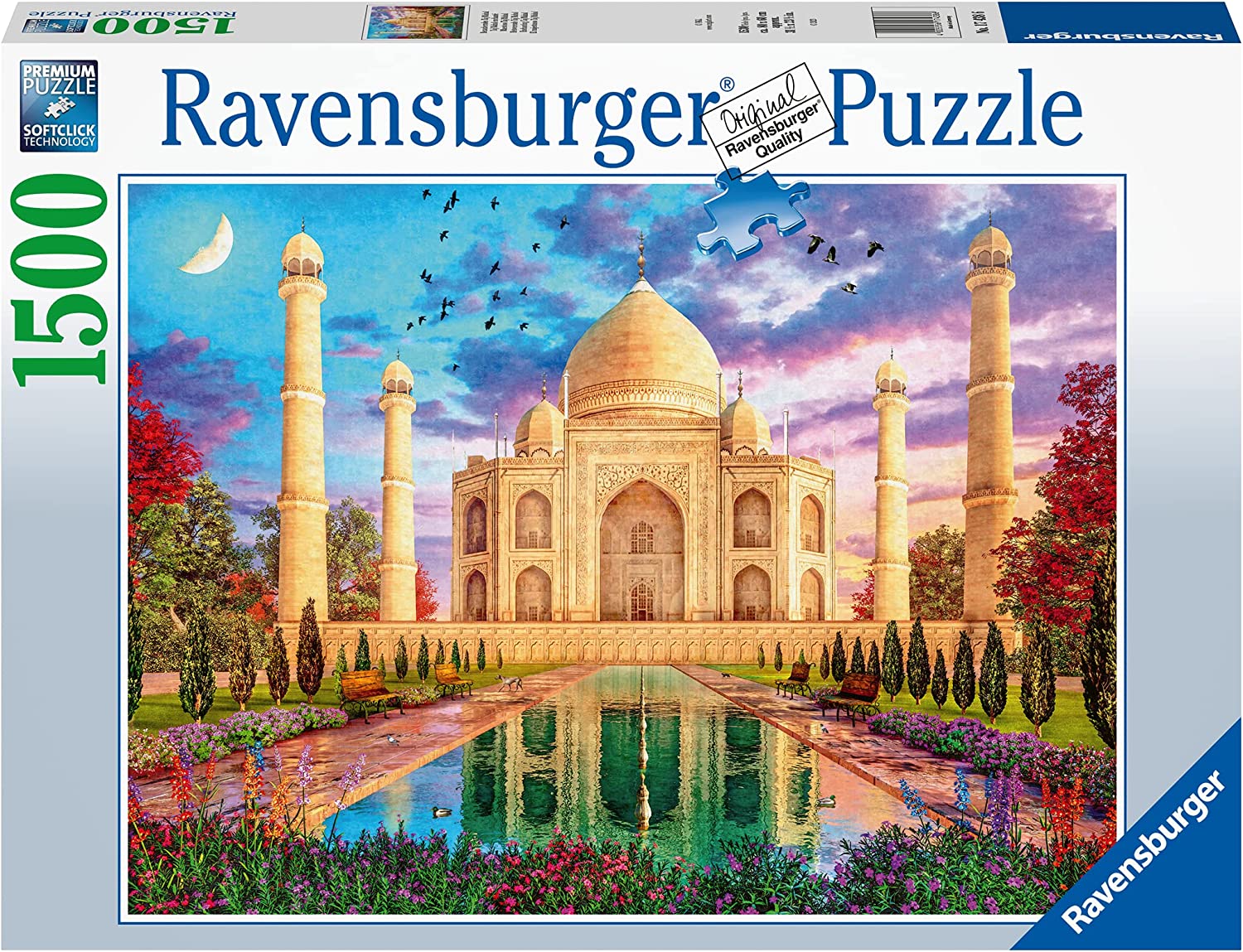 RAVENSBURGER 17438 6 ENCHANTING TAJ MAHAL 1500 PIECE PUZZLE - Toyworld Frankston