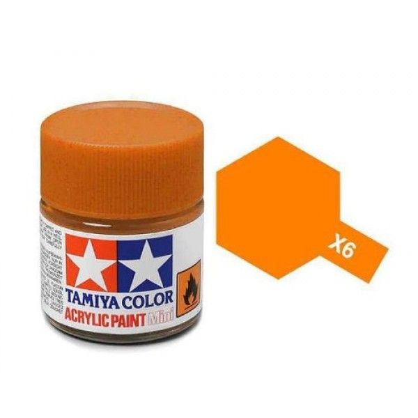 TAMIYA ACRYLIC PAINT MINI X-6 ORANGE