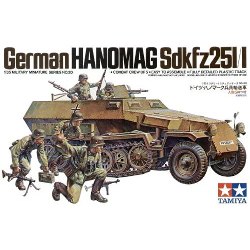 TAMIYA 1/35 GERMAN HANOMAG SDKFZ 251/1 - Toyworld Frankston