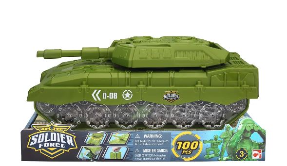 SOLDIER FORCE TANK MISSION BUCKET WITH SOLDIERS 100 PC - Toyworld Frankston