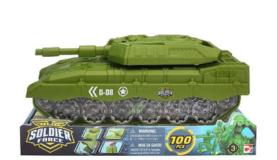 SOLDIER FORCE TANK MISSION BUCKET WITH SOLDIERS 100 PC - Toyworld Frankston