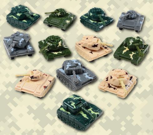 FRICTION ARMY TANK - PULL BACK DIE CAST MODEL VEHICLE - Toyworld Frankston