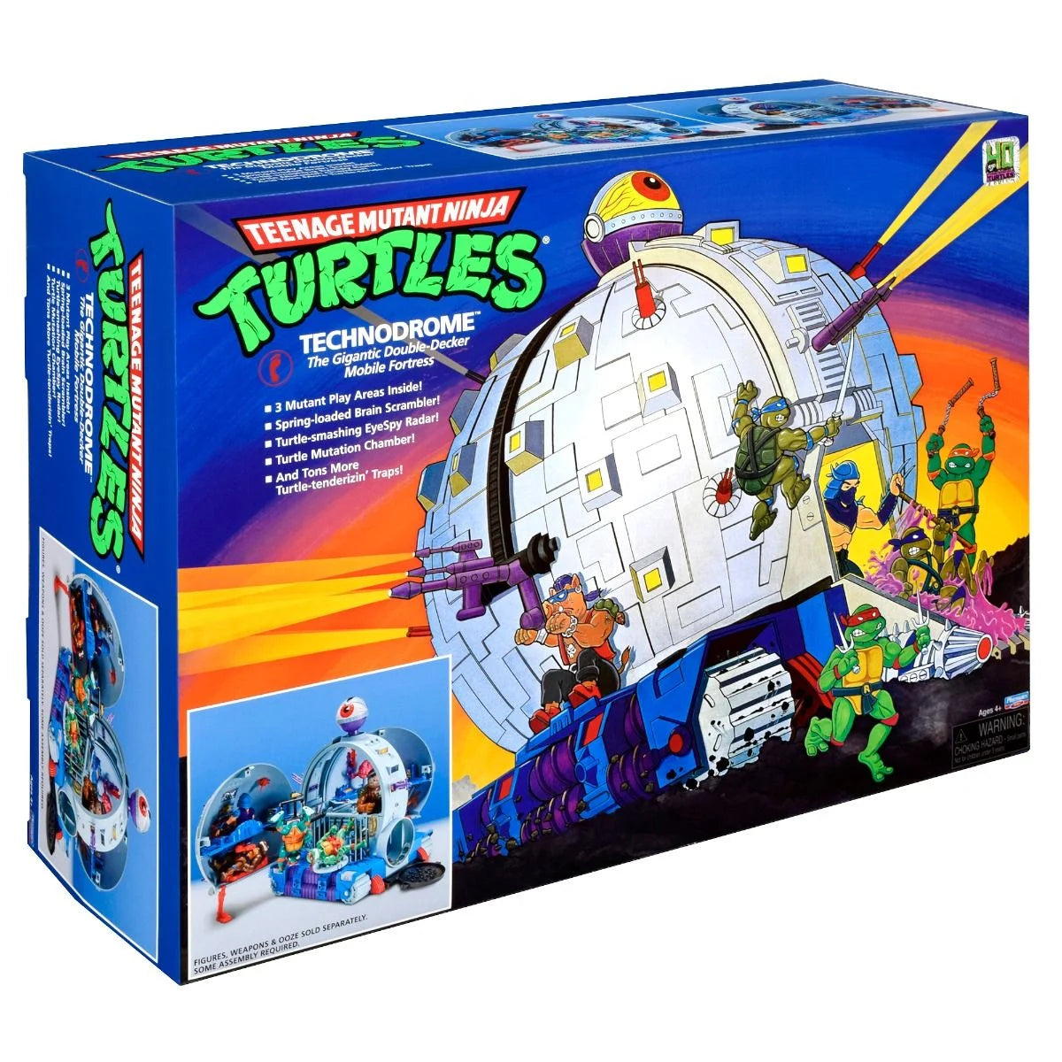 TEENAGE MUTANT NINJA TURTLES (1987) TECHNODROME CLASSIC ACTION FIGURE PLAYSET - Toyworld Frankston