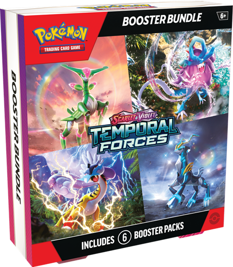 POKEMON TCG SCARLET AND VIOLET TEMPORAL FORCES BOOSTER BUNDLE 6 PACK - Toyworld Frankston