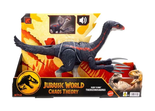 JURASSIC WORLD CHAOS THEORY SLASH N ROAR THERIZINOSAURUS - Toyworld Frankston
