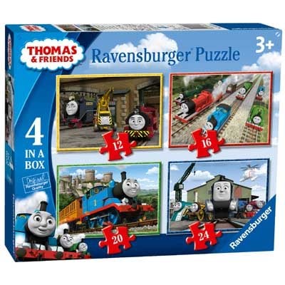 RAVENSBURGER THOMAS & FRIENDS LETS GO TO WORK 12,16,20,24 PC PUZZLE - Toyworld Frankston