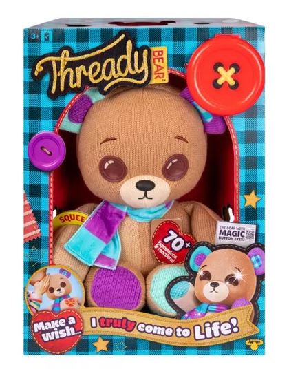 THREADY BEAR INTERACTIVE PLUSH BEAR - Toyworld Frankston