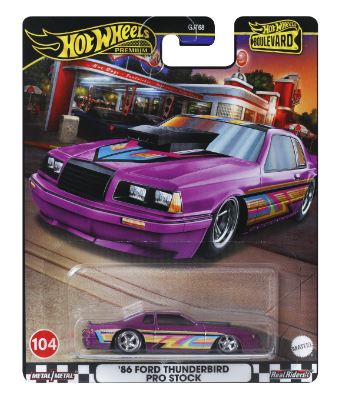 HOT WHEELS BOULEVARD 104 - '86 FORD THUNDERBIRD PRO STOCK - Toyworld Frankston