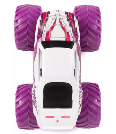 MONSTER JAM - 1:64 DIESCAST TRUCKS 2PK- BLUE THUNDER V FULL CHARGE - Toyworld Frankston