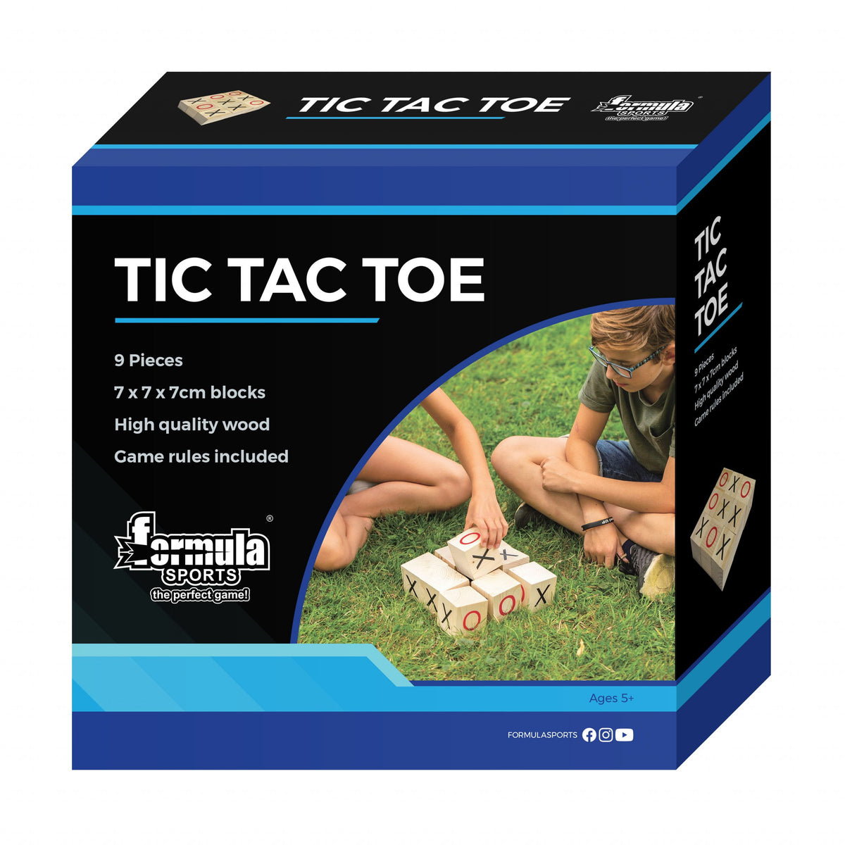 FORMULA SPORTS - WOODEN - TIC TAC TOE - Toyworld Frankston