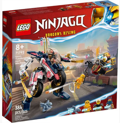 LEGO 71792 NINJAGO - SORA'S TRANSFORMING MECH BIKE RACER - Toyworld Frankston