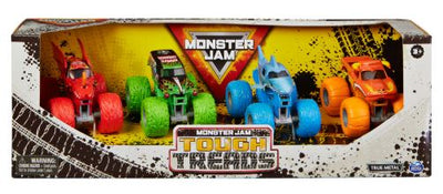 MONSTER JAM 1:64 TOUGH TREADS 4 PACK