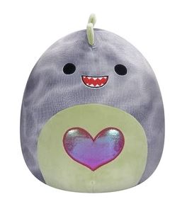 SQUISHMALLOWS - 12 INCH VALENTINE'S HEART ASSORTMENT B - XANDER THE T REX - Toyworld Frankston