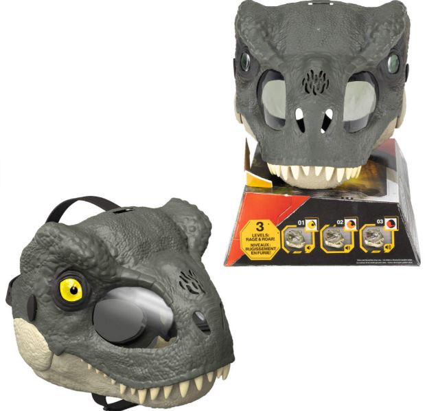 JURASSIC WORLD T REX MASK WITH SOUND - Toyworld Frankston