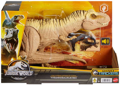 JURASSIC WORLD - DINO TRACKERS HUNT AND CHOMP ROARING TYRANNOSAURUS REX - Toyworld Frankston