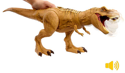 JURASSIC WORLD - DINO TRACKERS HUNT AND CHOMP ROARING TYRANNOSAURUS REX - Toyworld Frankston