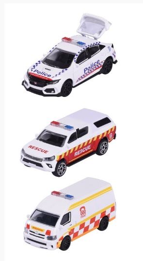 MAJORETTE AUSTRALIAN EMERGENCY 000 3 ASST - Toyworld Frankston