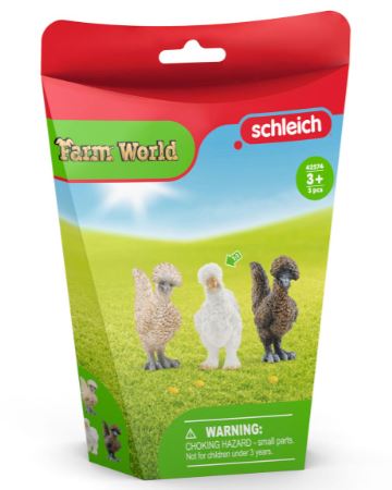 SCHLEICH - FARM WORLD - CHICKEN FIRENDS 3 PACK - Toyworld Frankston