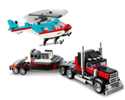 LEGO 31146 FLATBED TRUCK WITH HELICOPTER - Toyworld Frankston