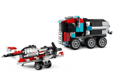 LEGO 31146 FLATBED TRUCK WITH HELICOPTER - Toyworld Frankston