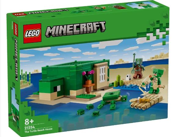 LEGO MINECRAFT 21254 THE TURTLE BEACH  HOUSE - Toyworld Frankston