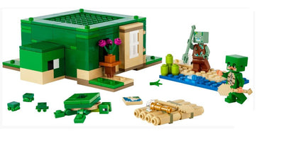 LEGO MINECRAFT 21254 THE TURTLE BEACH  HOUSE - Toyworld Frankston