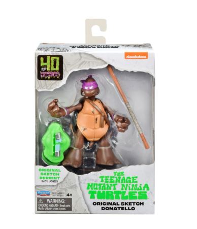 TEENAGE MUTANT NINJA TURTLES - 40TH ANNIVERSARY ORIGINAL SKETCH COMIC BOOK TURTLES 4 PACK - Toyworld Frankston