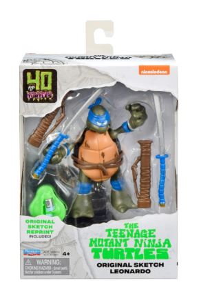 TEENAGE MUTANT NINJA TURTLES - 40TH ANNIVERSARY ORIGINAL SKETCH COMIC BOOK TURTLES 4 PACK - Toyworld Frankston