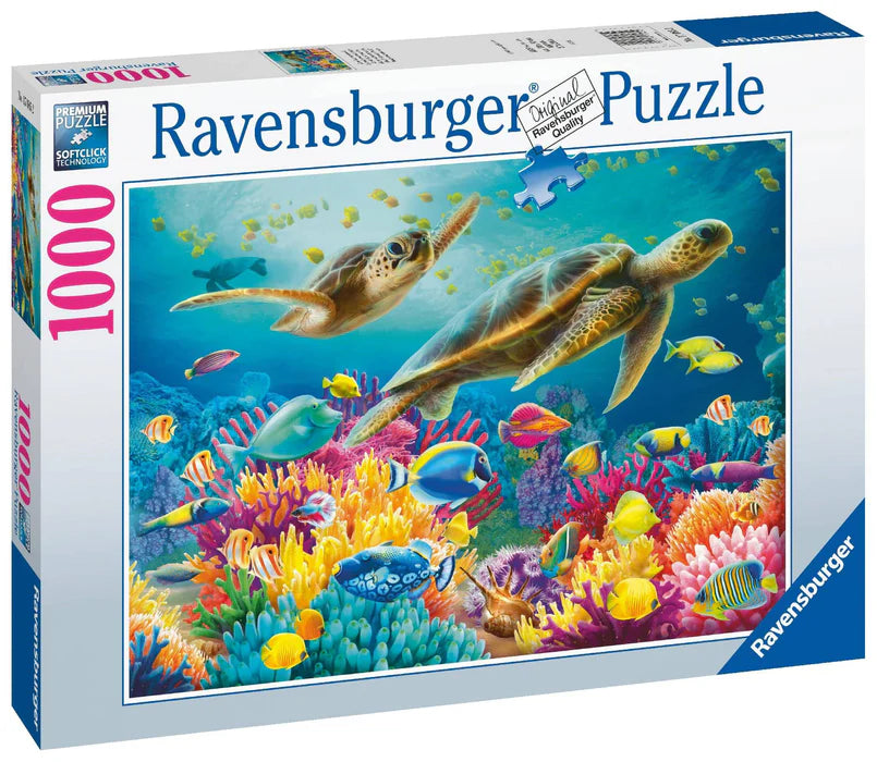 RAVENSBURGER PUZZLE - BLUE UNDERWATER WORLD 1000 PIECE - Toyworld Frankston