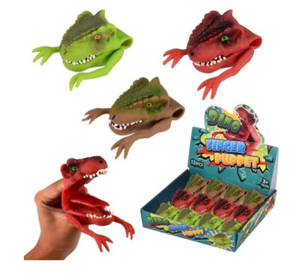 DINOSAUR FINGER PUPPET - ASSORTED DESIGNS - Toyworld Frankston