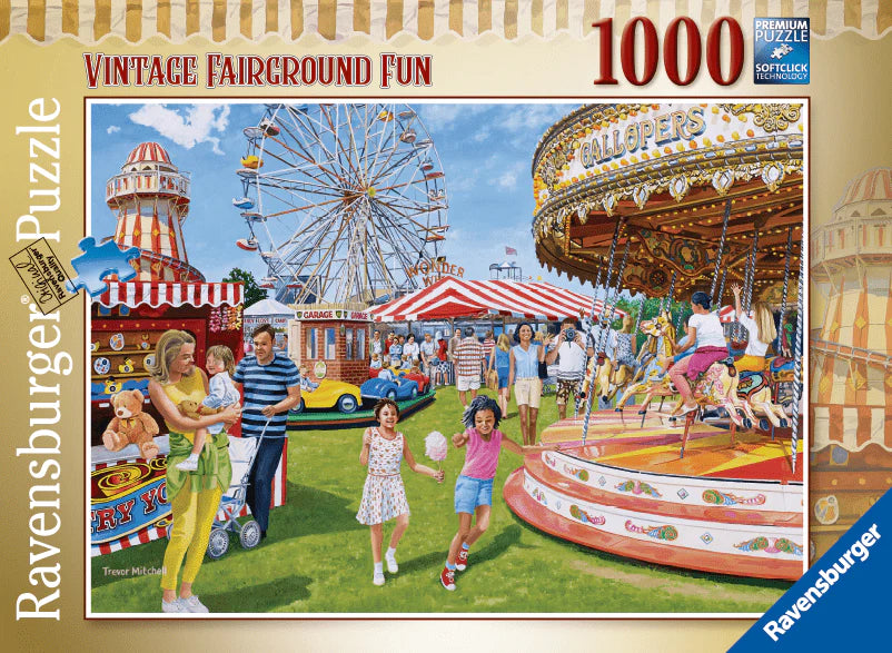 RAVENSBURGER PUZZLE - VINTAGE FAIRGROUND FUN 1000 PIECE - Toyworld Frankston