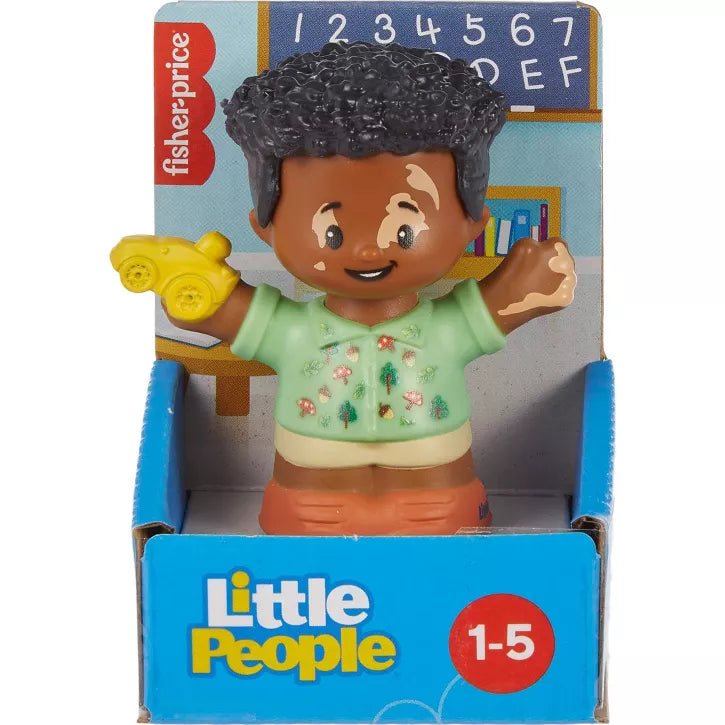 FISHER PRICE - LITTLE PEOPLE BOY WITH VITILIGO AND TOY CAR - Toyworld Frankston