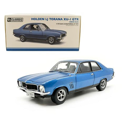 CLASSIC CARLECTABLES 1:18 HOLDEN TORANA XU-1 GTR ZODIAC BLUE - Toyworld Frankston