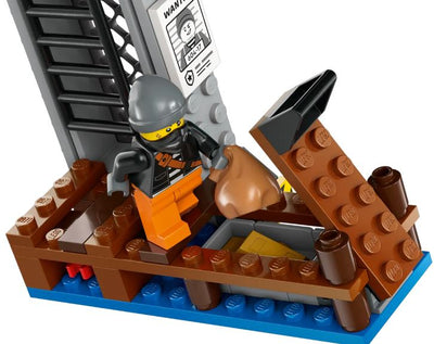 LEGO 60417 - CITY - POLICE SPEEDBOAT AND CROOKS HIDEOUT - Toyworld Frankston