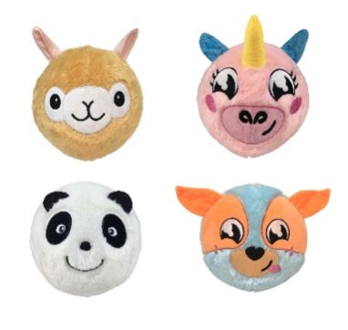 PLUSH COVERED BALL ASSORTMENT - Toyworld Frankston