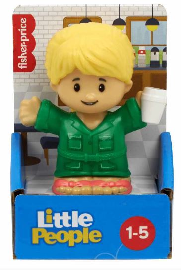 FISHER PRICE LITTLE PEOPLE SINGLE PACK - GIRL HOLDING COFFEE - Toyworld Frankston