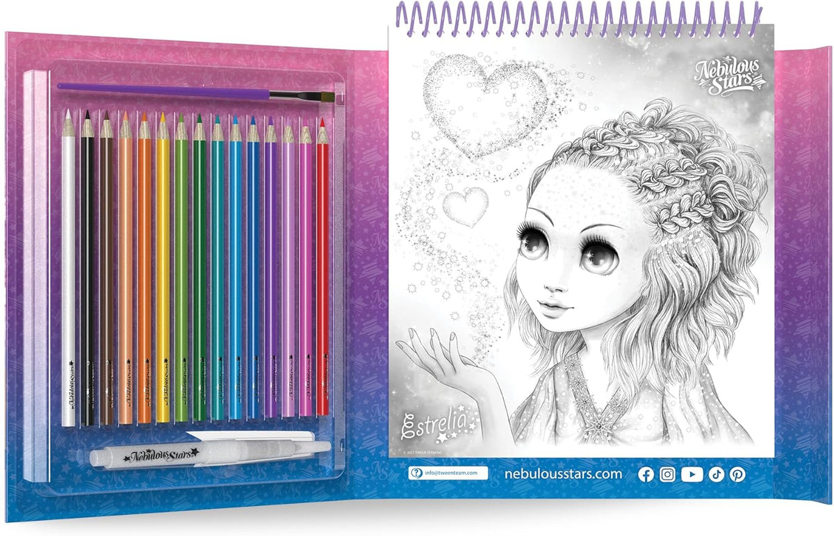 NEBULOUS STARS - WATERCOLOURING BOOK SET - Toyworld Frankston