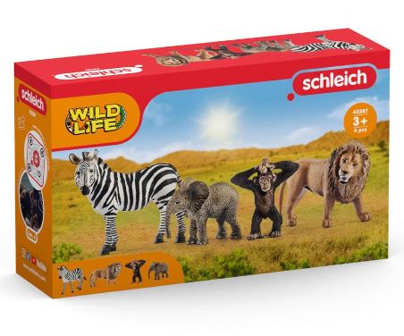 SCHLEICH - WILD LIFE - WILDLIFE STARTER SET - Toyworld Frankston