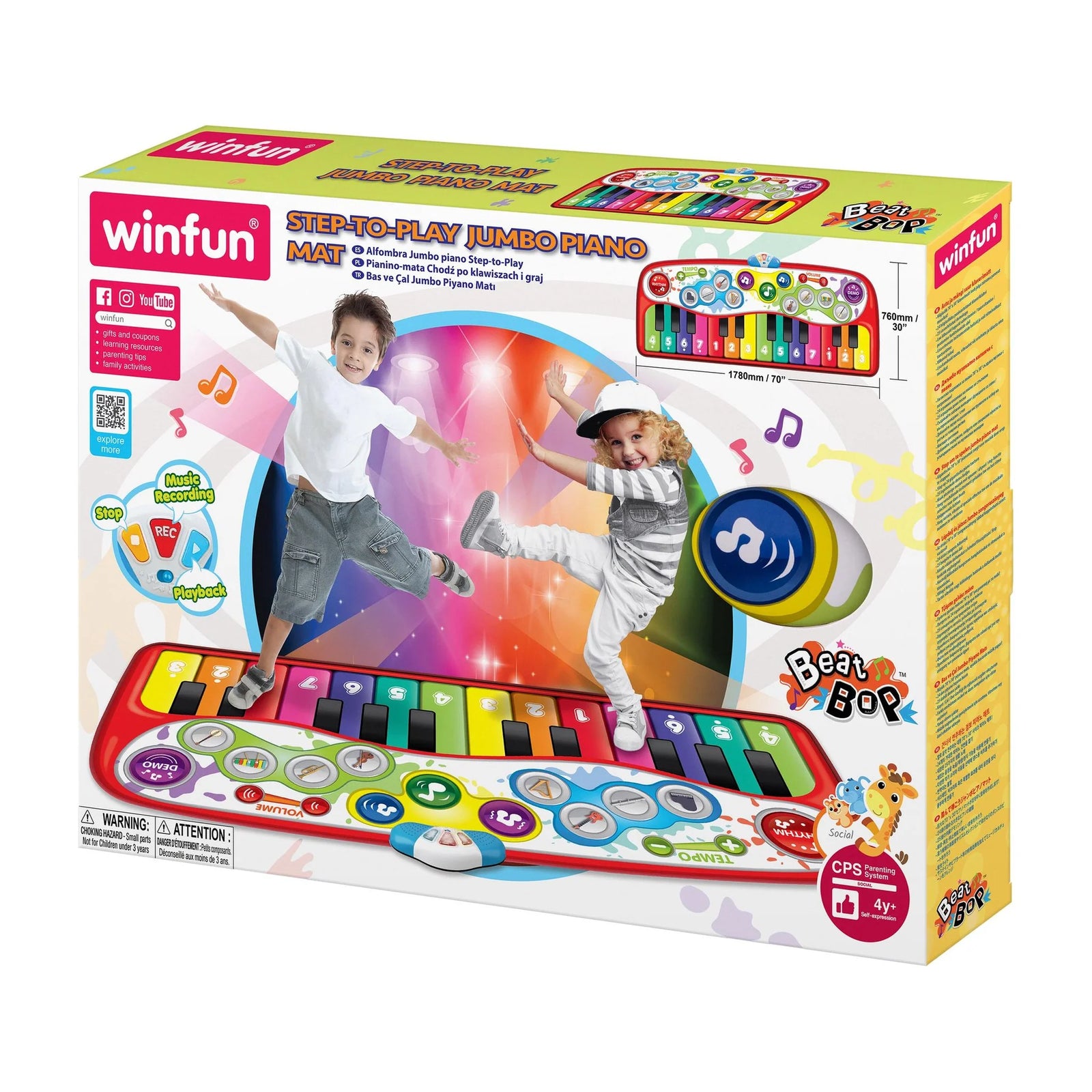 WINFUN STEP TO PLAY PIANO MAT - Toyworld Frankston