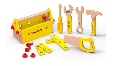 STANLEY JR. - TOY WOODEN TOOL SET 25 PCS - Toyworld Frankston