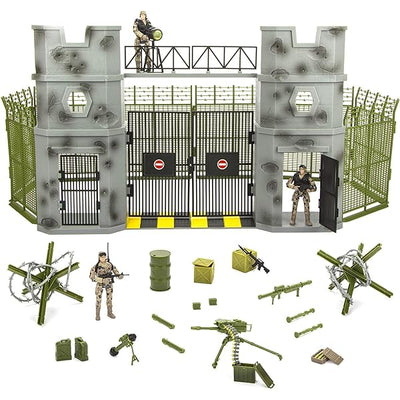 WORLD PEACEKEEPER MEGA BATTLEFIELD MILITARY BASE GATE - Toyworld Frankston