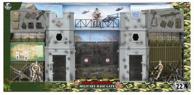 WORLD PEACEKEEPER MEGA BATTLEFIELD MILITARY BASE GATE - Toyworld Frankston