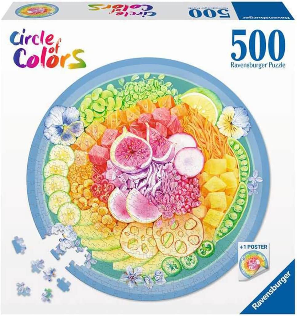 RAVENSBURGER CIRCLE OF COLORS - POKE BOWL 500 PIECE PUZZLE - Toyworld Frankston