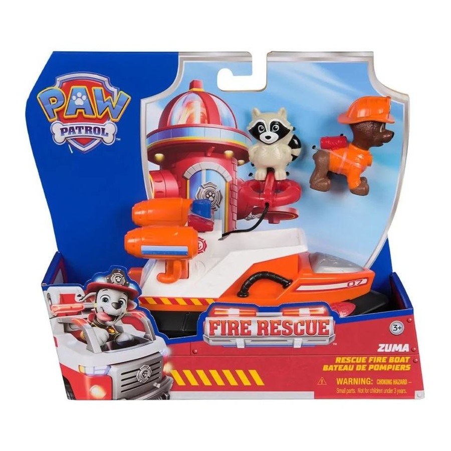 PAW PATROL FIRE RESCUE - ZUMA RESCUE FIRE BOAT - Toyworld Frankston